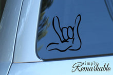 Load image into Gallery viewer, Vinyl Decal Sticker for Computer Wall Car Mac Macbook and More Sign Language"I Love You"