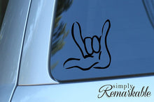 Load image into Gallery viewer, Vinyl Decal Sticker for Computer Wall Car Mac Macbook and More Sign Language&quot;I Love You&quot;