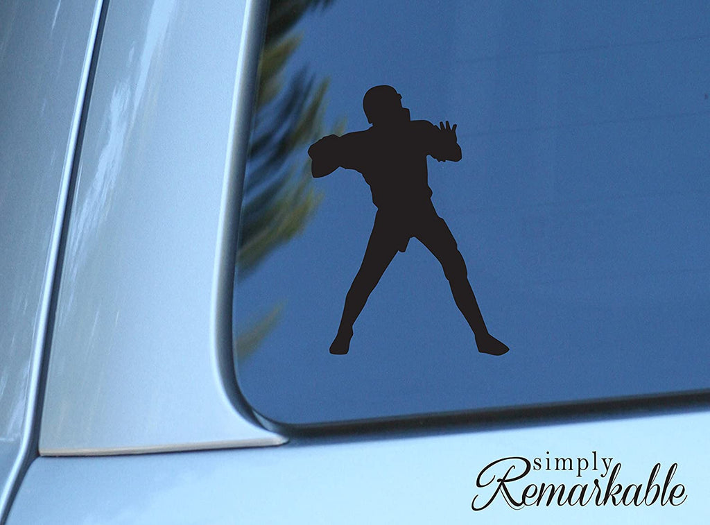 Vinyl Decal Sticker for Computer Wall Car Mac MacBook and More Sports Sticker Football Decal Size 7 x 4.5 inches