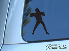 Load image into Gallery viewer, Vinyl Decal Sticker for Computer Wall Car Mac MacBook and More Sports Sticker Football Decal Size 7 x 4.5 inches