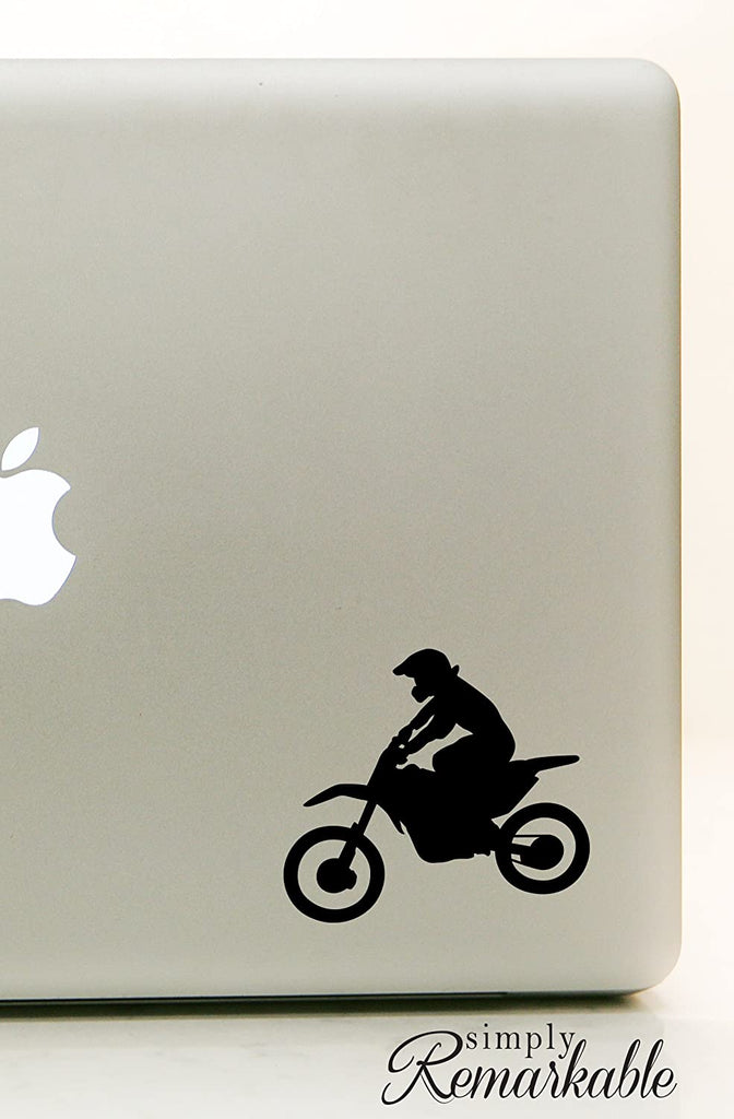 Vinyl Decal Sticker for Computer Wall Car Mac MacBook and More Motorcycle Sticker Motorcross - Size 5.2 x 4.7 inches