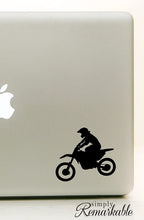 Load image into Gallery viewer, Vinyl Decal Sticker for Computer Wall Car Mac MacBook and More Motorcycle Sticker Motorcross - Size 5.2 x 4.7 inches