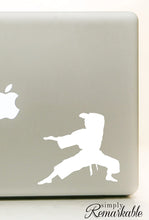 Load image into Gallery viewer, Vinyl Decal Sticker for Computer Wall Car Mac MacBook and More Sports Sticker - Karate Decal - Size 5.2 x 4.6 inches