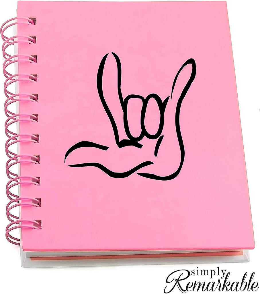 Vinyl Decal Sticker for Computer Wall Car Mac Macbook and More Sign Language"I Love You"
