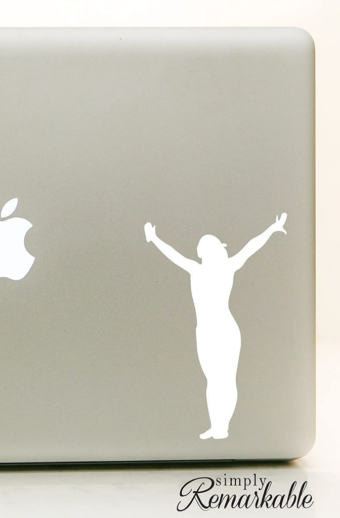 Vinyl Decal Sticker for Computer Wall Car Mac MacBook and More Sports Sticker Gymnast Decal Gymnastics - Size 5.2 x 3.3 inches