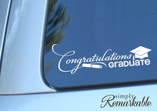 Load image into Gallery viewer, Vinyl Decal Sticker for Computer Wall Car Mac MacBook and More - Congratulations Graduate 7" x 2.2"
