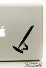 Load image into Gallery viewer, Vinyl Decal Sticker for Computer Wall Car Mac MacBook and More Sports Windsurfing Decal - Size - 5.3 x 5.2 inches