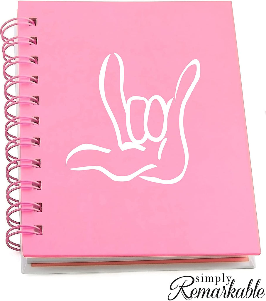 Vinyl Decal Sticker for Computer Wall Car Mac Macbook and More Sign Language"I Love You"
