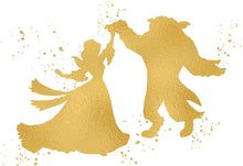 Load image into Gallery viewer, Set of 3 Gold Print Inspired by Beauty and The Beast - Made in USA - Disney Inspired - Home Art Print -Frame not Included (8x10, Gold Set 2)