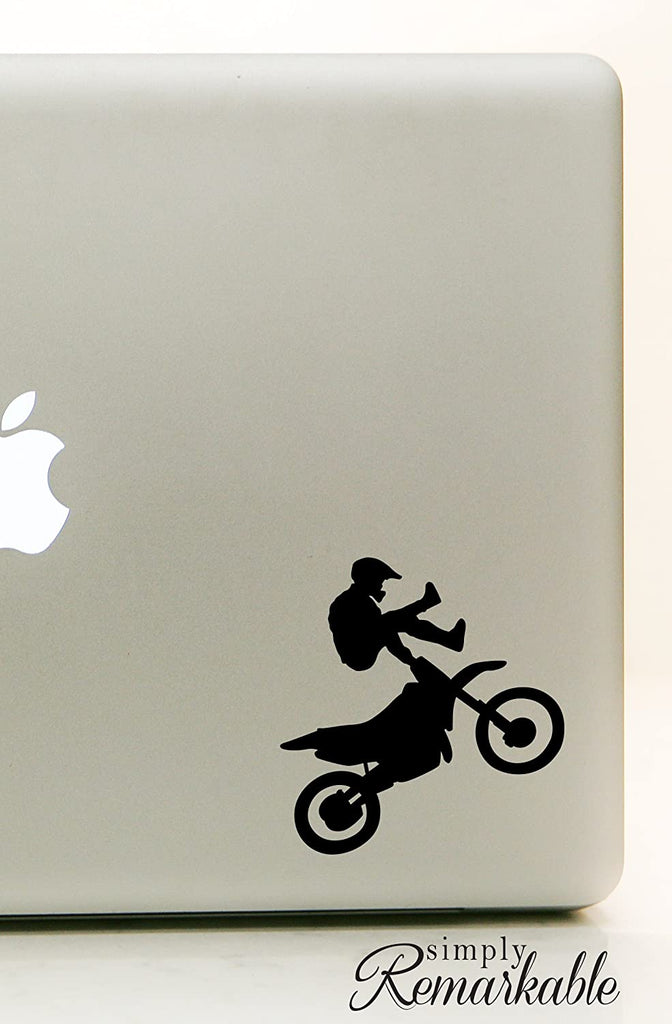 Vinyl Decal Sticker for Computer Wall Car Mac MacBook and More Motorcycle Sticker Motorcross - Size 5.2 x 5 inches