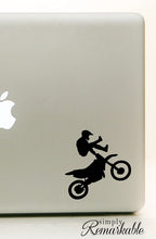 Load image into Gallery viewer, Vinyl Decal Sticker for Computer Wall Car Mac MacBook and More Motorcycle Sticker Motorcross - Size 5.2 x 5 inches