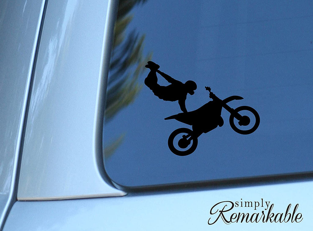 Vinyl Decal Sticker for Computer Wall Car Mac MacBook and More Motorcycle Sticker Motorcross - Size 5.2 x 3.5 inches