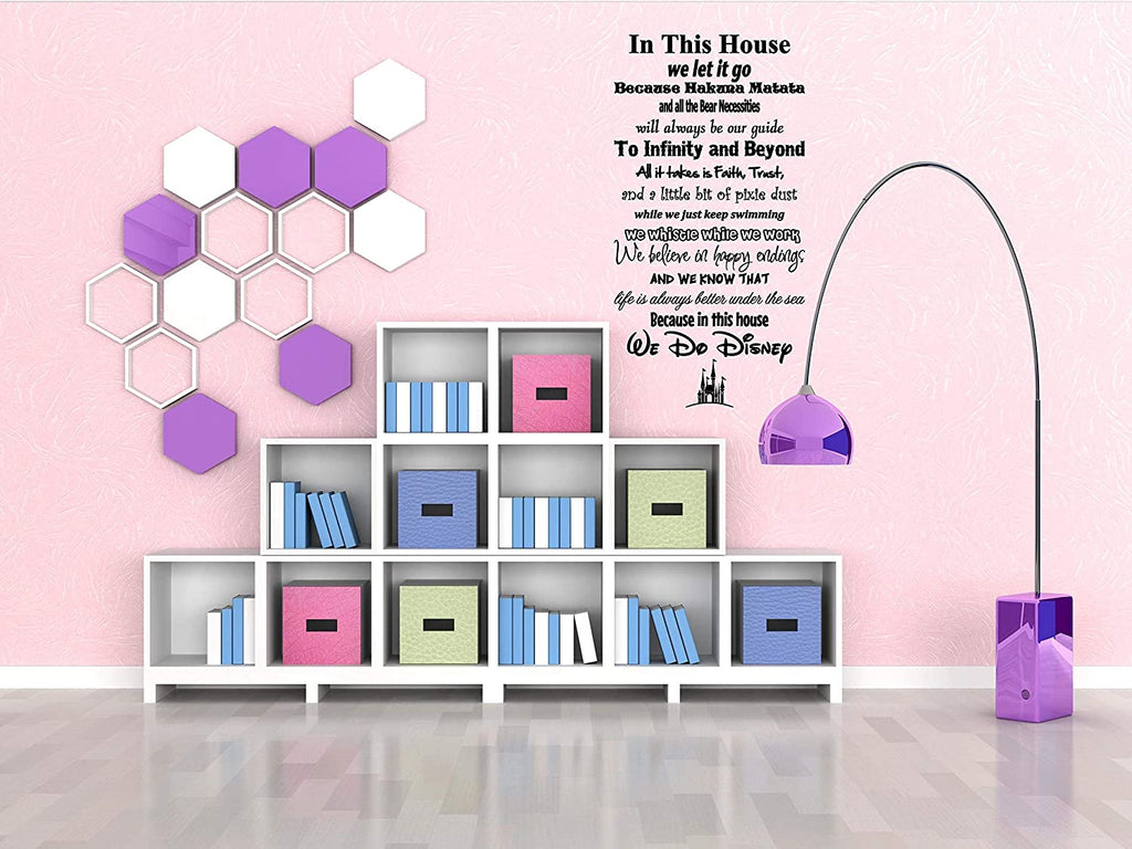 We Do Disney Wall Art. Large Wall Decal for Family Room, Kitchen or Play Room Wall Décor. USA Made Removable Vinyl Stickers and Gifts
