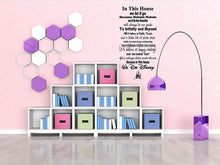 Load image into Gallery viewer, We Do Disney Wall Art. Large Wall Decal for Family Room, Kitchen or Play Room Wall Décor. USA Made Removable Vinyl Stickers and Gifts
