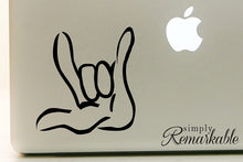 Load image into Gallery viewer, Vinyl Decal Sticker for Computer Wall Car Mac Macbook and More Sign Language"I Love You"