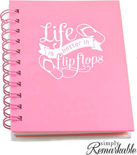 Load image into Gallery viewer, Vinyl Decal Sticker for Computer Wall Car Mac Macbook and More Life is better in flip flops