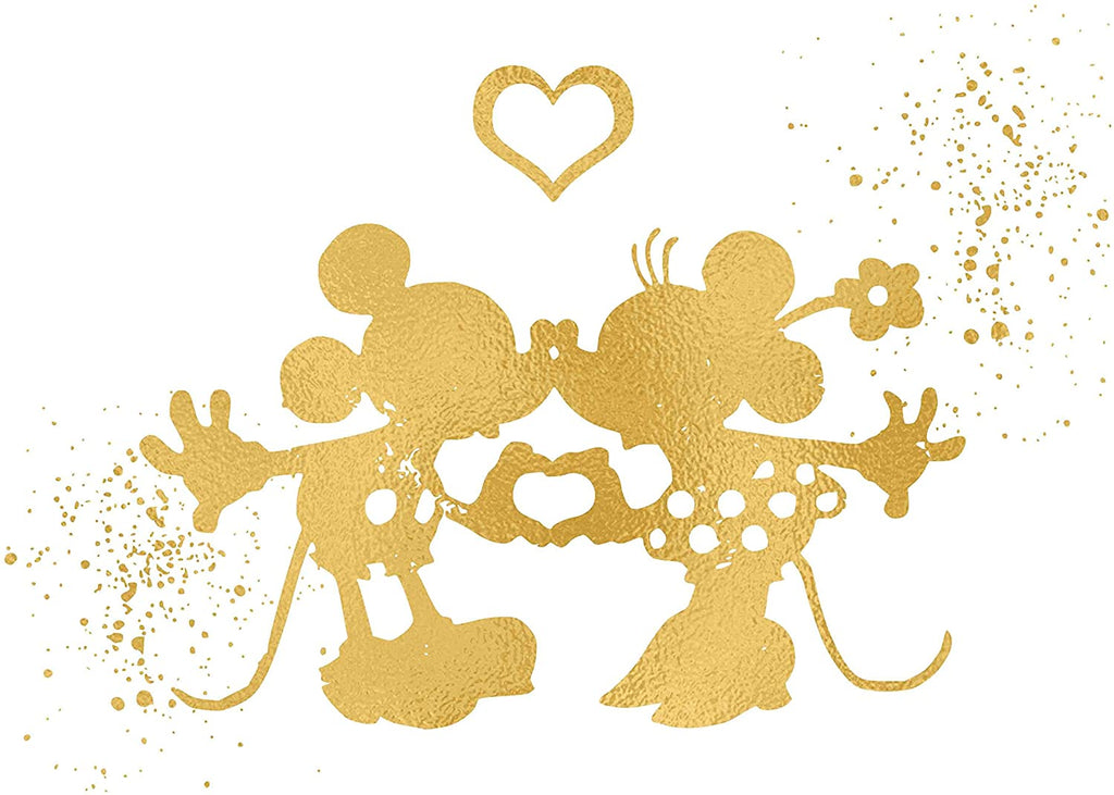 Inspired by Mickey and Minnie Mouse Love and Friendship - Poster Print Photo Quality - Made in USA - Disney Inspired - Home Art Print -Frame not Included (11x14, Kiss)