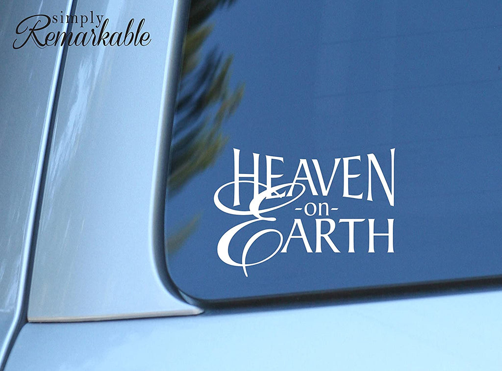 Vinyl Decal Sticker for Computer Wall Car Mac MacBook and More - Heaven On Earth - 5.2 x 3.7 inches