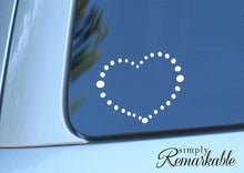 Load image into Gallery viewer, Vinyl Decal Sticker for Computer Wall Car Mac Macbook and More - Dotted Heart