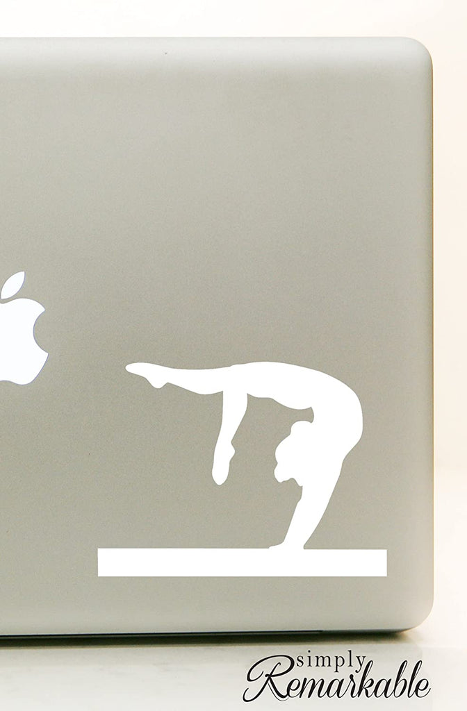 Vinyl Decal Sticker for Computer Wall Car Mac MacBook and More Sports Sticker Gymnast Decal Gymnastics - Size 5.2 x 4 inches