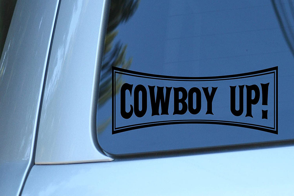 Vinyl Decal Sticker for Computer Wall Car Mac Macbook and More - Cowboy Up