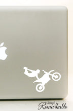 Load image into Gallery viewer, Vinyl Decal Sticker for Computer Wall Car Mac MacBook and More Motorcycle Sticker Motorcross - Size 5.2 x 3.5 inches