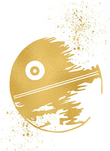 Load image into Gallery viewer, Gold Print - Death Star -Inspired by Star Wars - Gold Poster Print Photo Quality - Made in USA - Home Art Print -Frame not Included (8x10, Death Star)