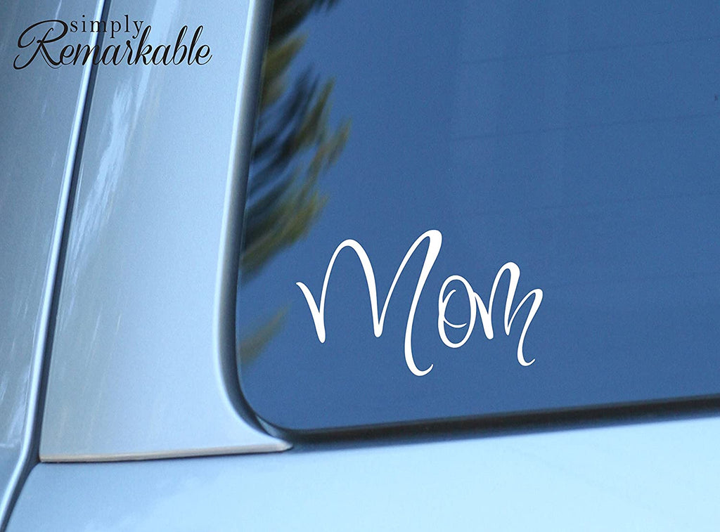 Vinyl Decal Sticker for Computer Wall Car Mac MacBook and More - Mom - 5.2 x 3 inches