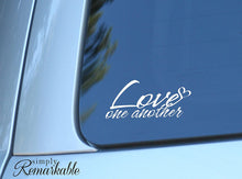 Load image into Gallery viewer, Vinyl Decal Sticker for Computer Wall Car Mac MacBook and More - Love One Another - 8 x 3.8 inches
