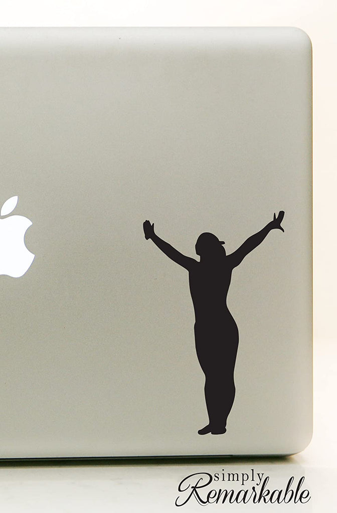 Vinyl Decal Sticker for Computer Wall Car Mac MacBook and More Sports Sticker Gymnast Decal Gymnastics - Size 5.2 x 3.3 inches