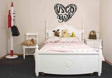 Load image into Gallery viewer, VSCO Girl Heart Decal Large Black Wall Sticker for Girls who Like scrunchies, Water Bottles, Turtles, Metal Straws, Tea and sksksk 18" x 15"