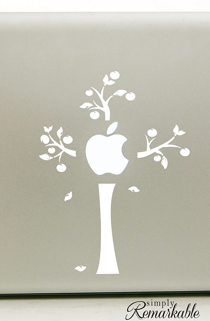 Vinyl Decal Sticker for Computer Wall Car Mac Macbook and More - Apple Tree