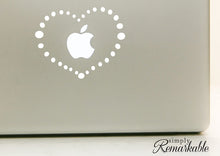 Load image into Gallery viewer, Vinyl Decal Sticker for Computer Wall Car Mac Macbook and More - Dotted Heart