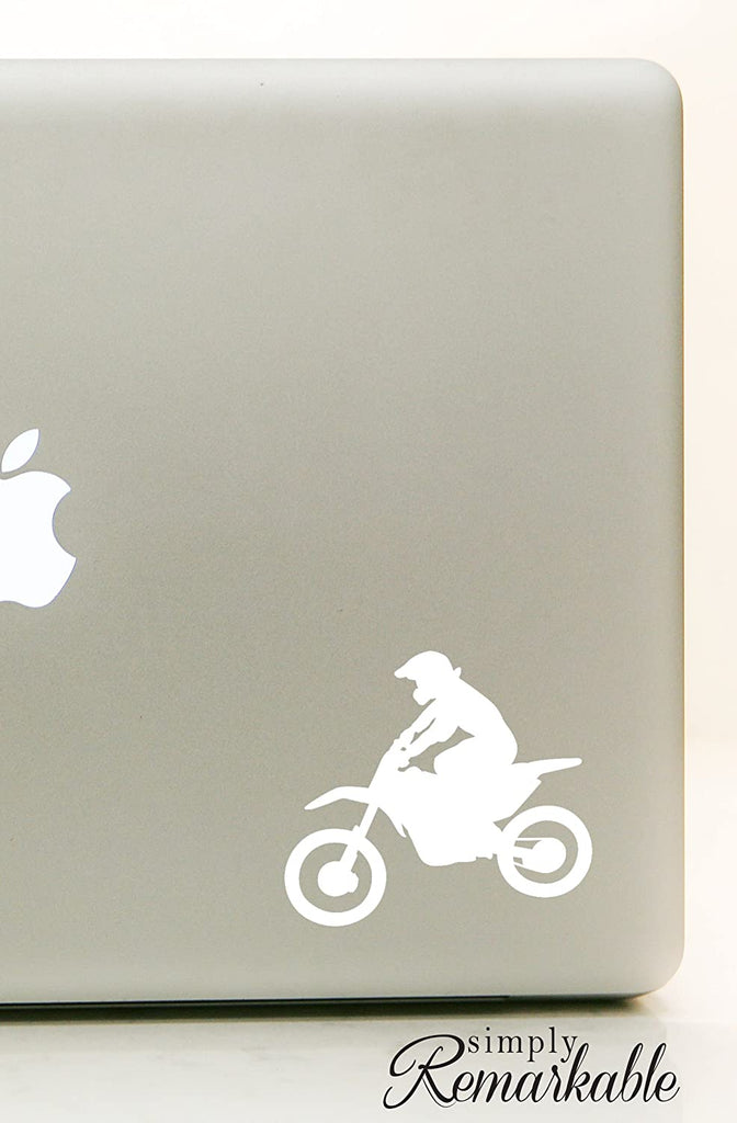 Vinyl Decal Sticker for Computer Wall Car Mac MacBook and More Motorcycle Sticker Motorcross - Size 5.2 x 4.7 inches