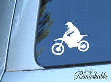 Load image into Gallery viewer, Vinyl Decal Sticker for Computer Wall Car Mac MacBook and More Motorcycle Sticker Motorcross - Size 5.2 x 4.7 inches
