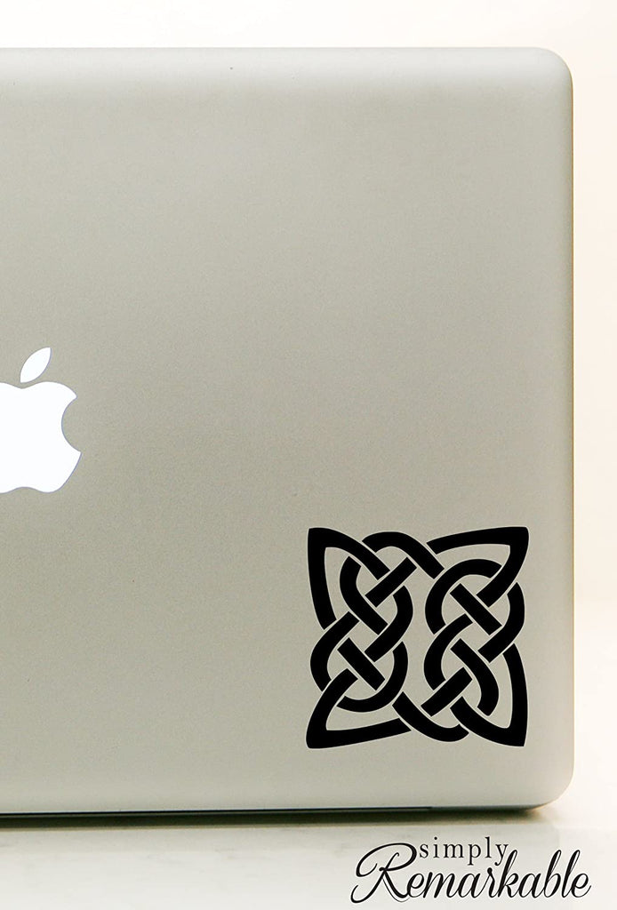Vinyl Decal Sticker for Computer Wall Car Mac MacBook and More Celtic Knot - Size 4.2 x 4.2 inches