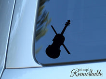 Load image into Gallery viewer, Vinyl Decal Sticker for Computer Wall Car Mac MacBook and More Music Symphony Violin Decal - Size - 5.25 x 4.5 inches
