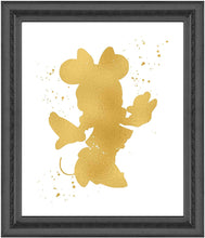 Load image into Gallery viewer, Minnie Mouse Inspired - Poster Print Photo Quality - Made in USA - Disney Inspired - Home Art Print - Frame not Included (11x14, Gold)