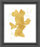 Minnie Mouse Inspired - Poster Print Photo Quality - Made in USA - Disney Inspired - Home Art Print - Frame not Included (11x14, Gold)