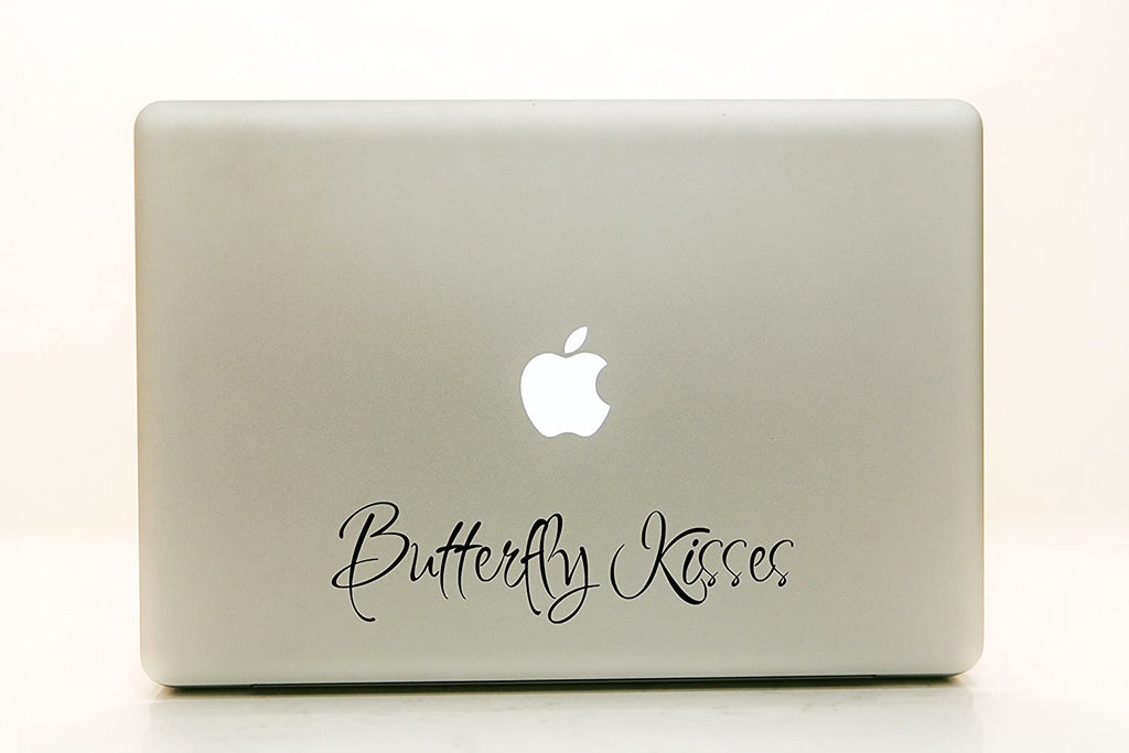 Vinyl Decal Sticker for Computer Wall Car Mac Macbook and More - Butterfly Kisses