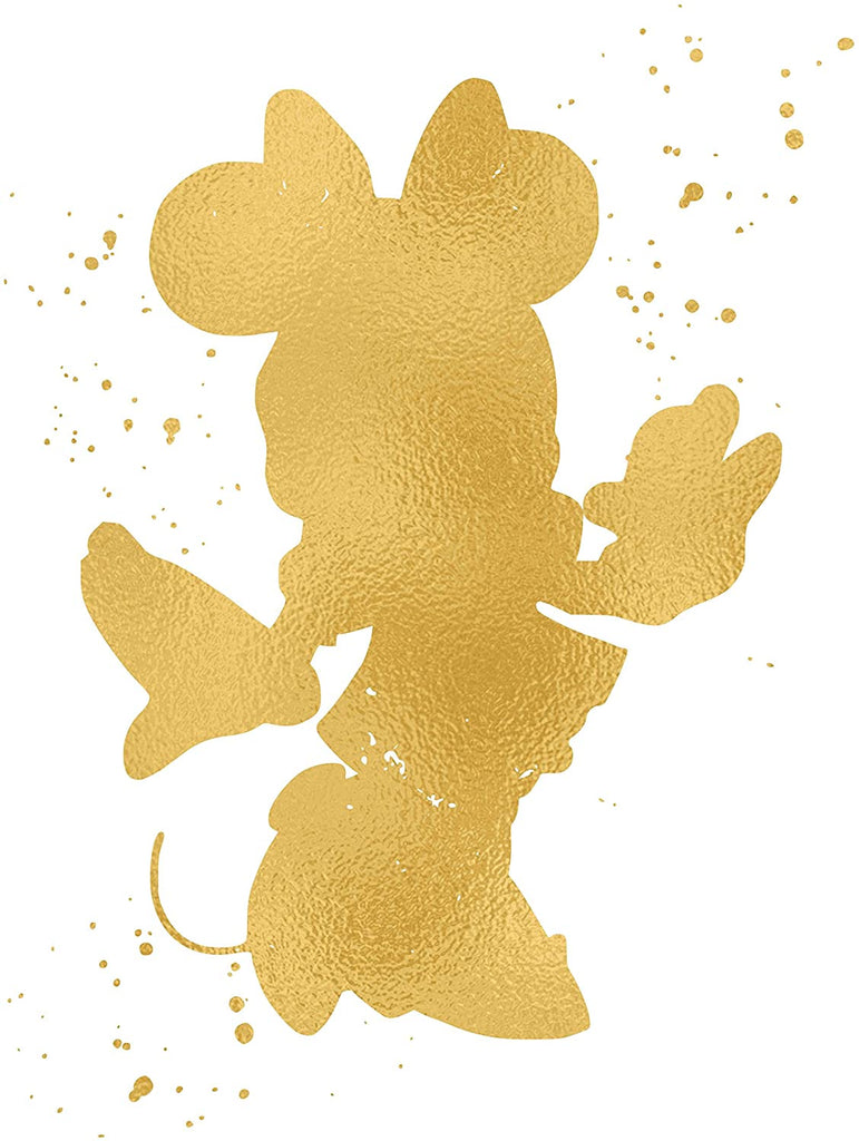 Minnie Mouse Inspired - Poster Print Photo Quality - Made in USA - Disney Inspired - Home Art Print - Frame not Included (11x14, Gold)