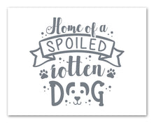 Load image into Gallery viewer, Gray Funny Dog Puppy Quotes Wall Art Prints Set - Ideal Gift For Family Room Kitchen Play Room Wall Décor Birthday Wedding Anniversary | Set of 4 - Unframed- 8x10 Photos