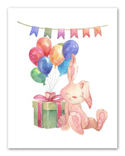 Load image into Gallery viewer, Bunny Nursery Wall Art Prints Set - Home Decor For Kids, Child, Children, Baby or Toddlers Room - Gift for Newborn Baby Shower | Set of 4 - Unframed- 8x10 Photos