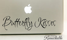 Load image into Gallery viewer, Vinyl Decal Sticker for Computer Wall Car Mac Macbook and More - Butterfly Kisses