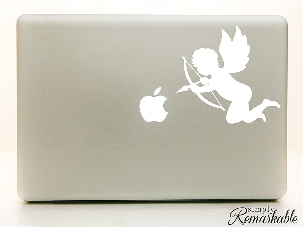 Vinyl Decal Sticker for Computer Wall Car Mac MacBook and More - Cupid Decal - Valentines, Love, Wedding