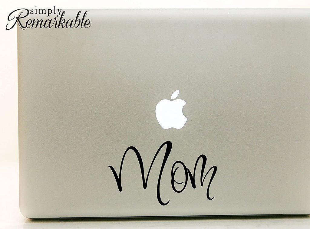 Vinyl Decal Sticker for Computer Wall Car Mac MacBook and More - Mom - 5.2 x 3 inches