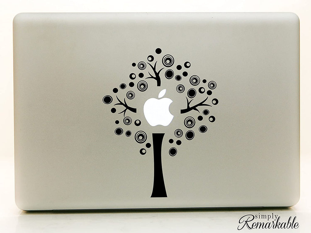 Vinyl Decal Sticker for Computer Wall Car Mac Macbook and More - Art Deco Tree
