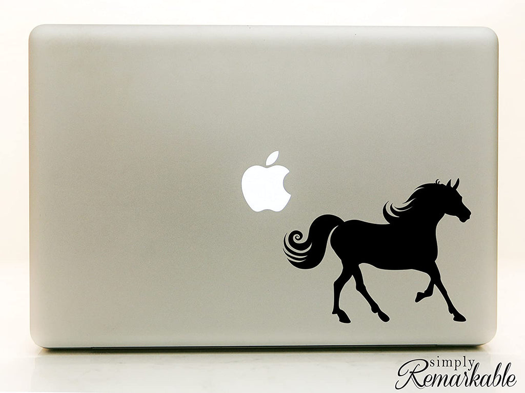 Vinyl Decal Sticker for Computer Wall Car Mac Macbook and More - Horse Decal