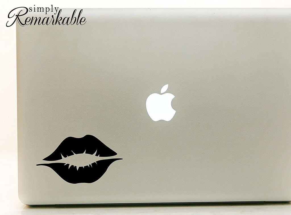 Vinyl Decal Sticker for Computer Wall Car Mac MacBook and More - Lips - 5.2 x 3 inches