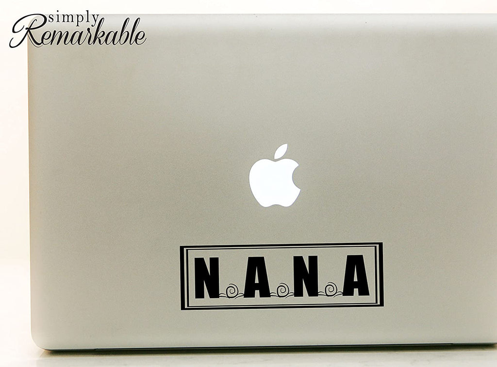 Vinyl Decal Sticker for Computer Wall Car Mac MacBook and More for Grandma - Nana - Size8 x 2.5 inches